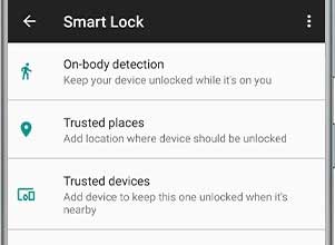 El tipo de método de Smart Lock
