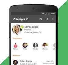 Saber quien llama con WhitePages